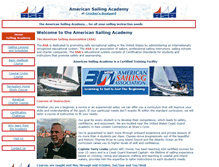 Tablet Screenshot of americansailacademy.com